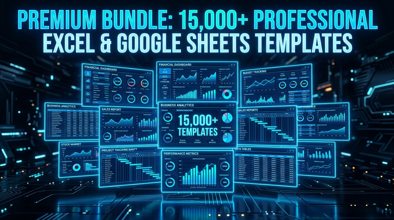 Mockup 15.000 Planilhas Excel e Dashboards